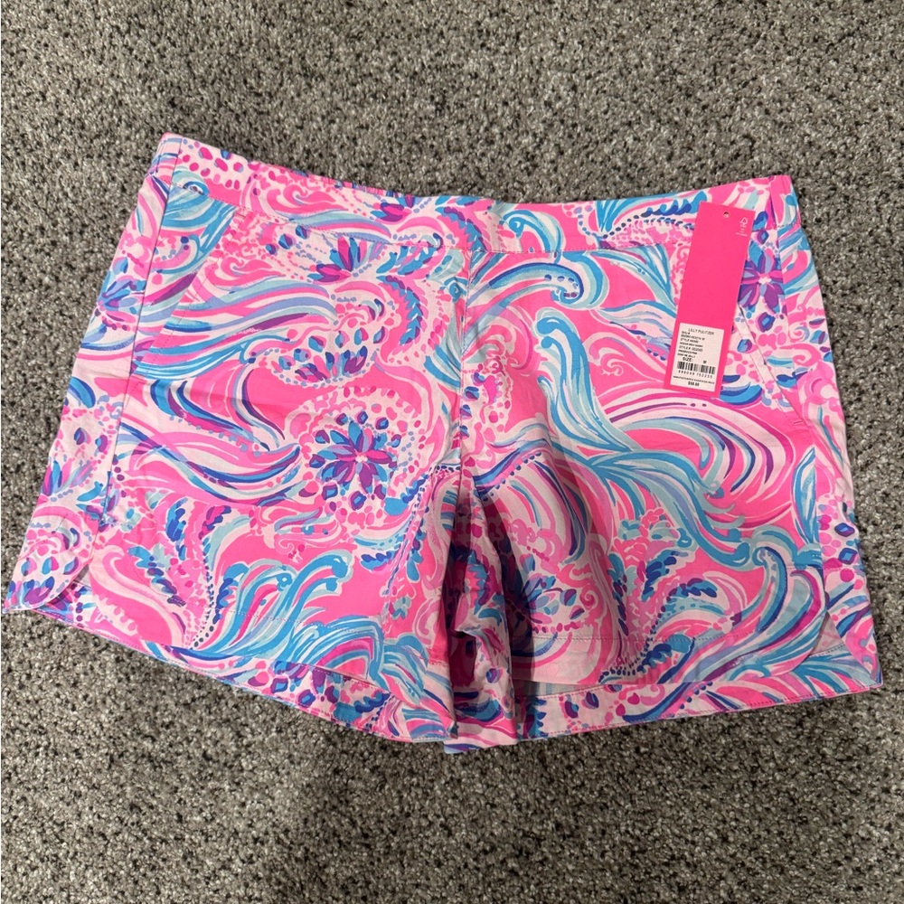 Lilly Pulitzer Ocean View Prosecco Pink Shorts Medium